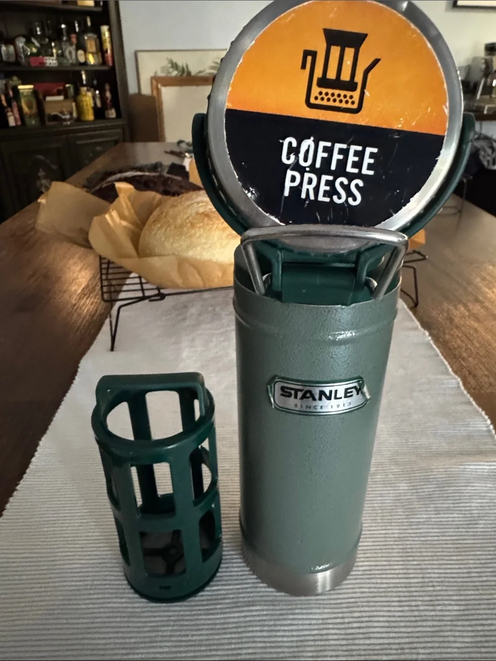 Stanley Green Stainless Steel Insulated Food Jar with Carry Handle